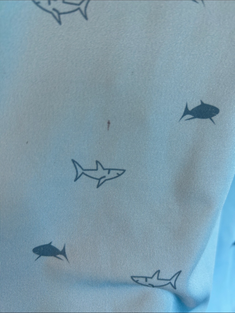 Lacoste Men’s Light Blue Polo with Mini Shark Print - Picture 7 of 8